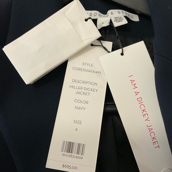 Veronica Beard Navy blazer Jacket - Picture 3 of 6